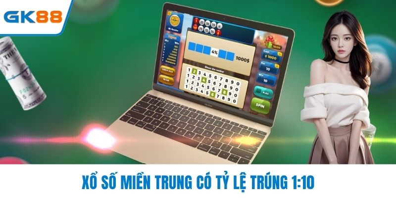 Xổ số Miền Trung có tỷ lệ trúng 1:100